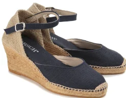 Espadrilles|Sandalen|Horsch Schuhe Espadrilles in Übergrößen Blau