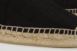 Espadrilles|Sandalen|Horsch Schuhe Espadrilles in Übergrößen Schwarz
