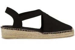 Espadrilles|Sandalen|Horsch Schuhe Espadrilles in Übergrößen Schwarz