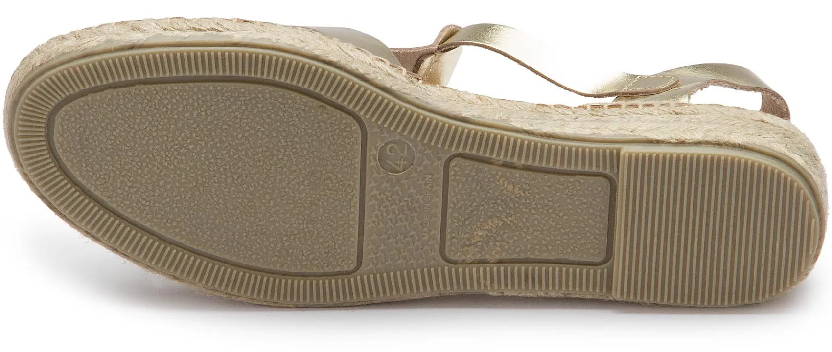 Espadrilles|Sandalen|Horsch Schuhe Espadrilles in Übergrößen Gold