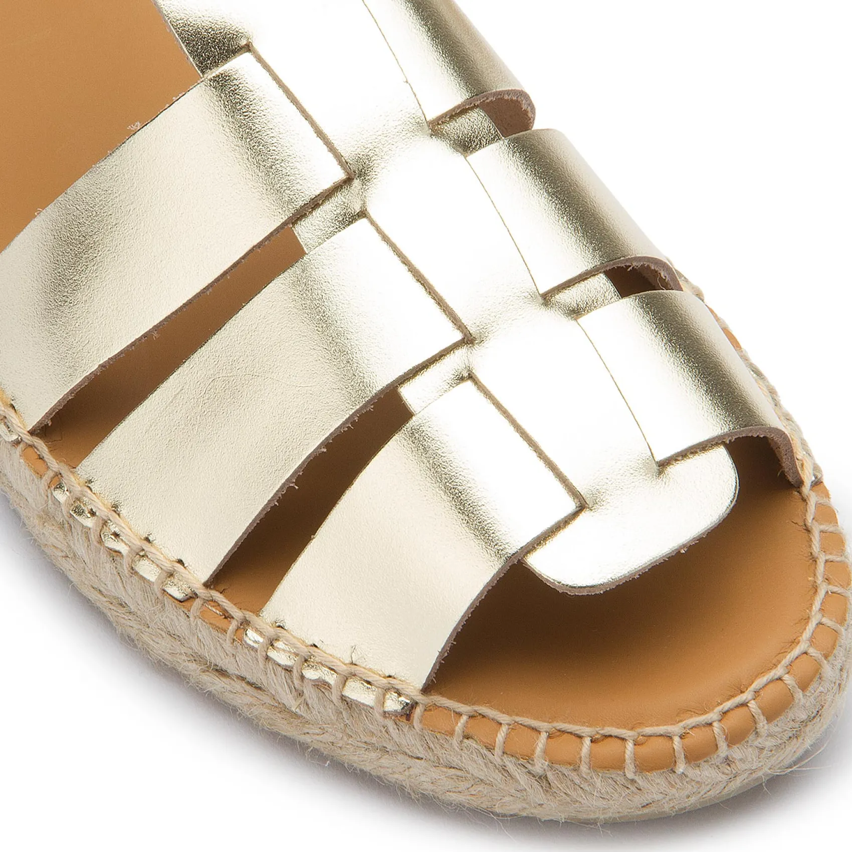 Espadrilles|Sandalen|Horsch Schuhe Espadrilles in Übergrößen Gold