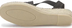 Espadrilles|Sandalen|Horsch Schuhe Espadrilles in Übergrößen Schwarz