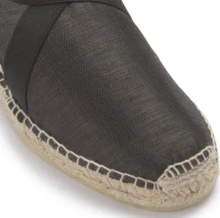 Espadrilles|Sandalen|Horsch Schuhe Espadrilles in Übergrößen Schwarz