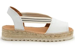 Espadrilles|Sandalen|Horsch Schuhe Espadrilles in Übergrößen Weiß