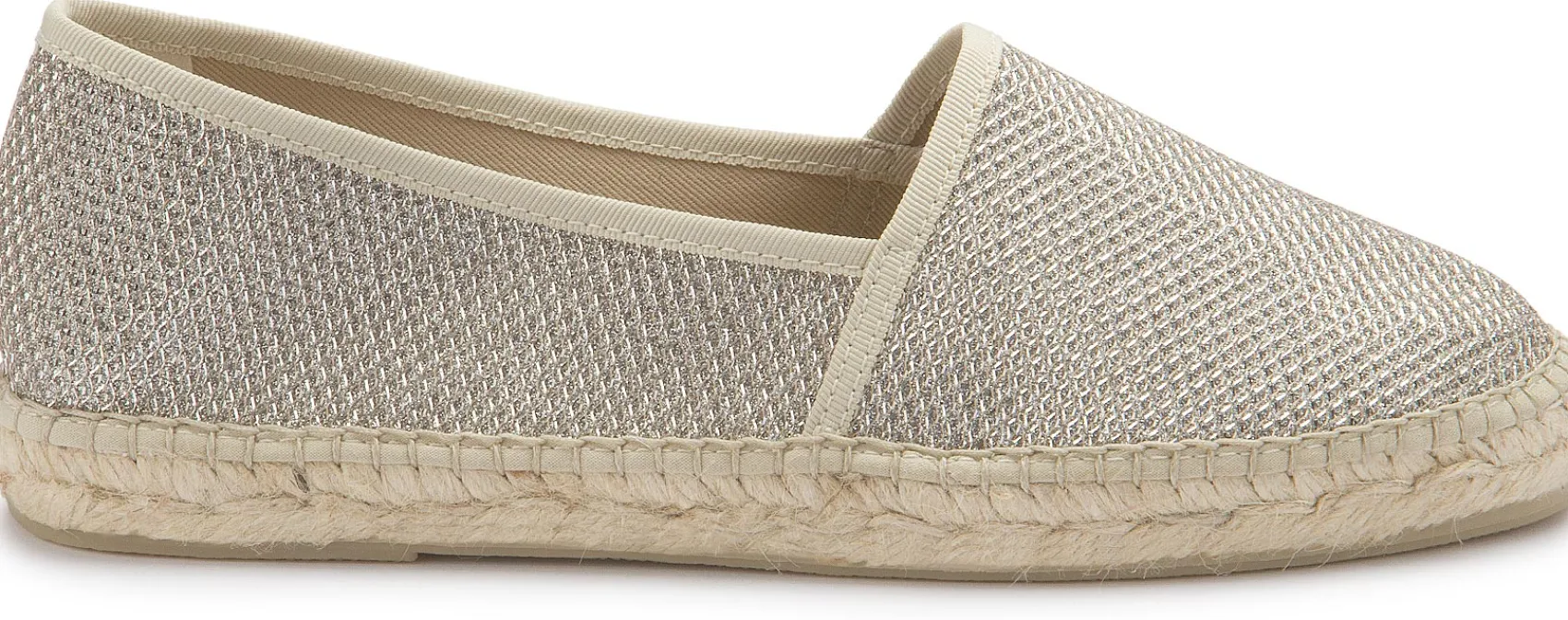 Espadrilles|Slipper|Horsch Schuhe Espadrilles in Übergrößen Silber