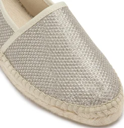 Espadrilles|Slipper|Horsch Schuhe Espadrilles in Übergrößen Silber