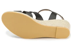 Espadrilles|Sandalen|Horsch Schuhe Espadrilles in Übergrößen Schwarz