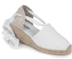 Espadrilles|Sandalen|Horsch Schuhe Espadrilles in Übergrößen Weiß