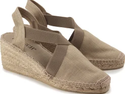 Espadrilles|Sandalen|Horsch Schuhe Espadrilles in Übergrößen Beige