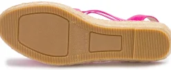 Espadrilles|Sandalen|Horsch Schuhe Espadrilles in Übergrößen Pink