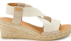 Espadrilles|Sandalen|Horsch Schuhe Espadrilles in Übergrößen Beige