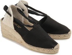 Sandalen|Espadrilles|Horsch Schuhe Espadrilles in Übergrößen Schwarz