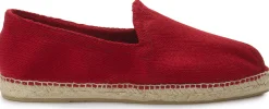 Slipper|Leinenschuhe|Horsch Schuhe Espadrilles in Übergrößen Rot