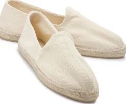 Leinenschuhe|Slipper|Horsch Schuhe Espadrilles in Übergrößen Weiß