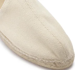 Leinenschuhe|Slipper|Horsch Schuhe Espadrilles in Übergrößen Weiß