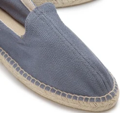 Leinenschuhe|Slipper|Horsch Schuhe Espadrilles in Übergrößen Blau
