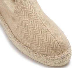 Leinenschuhe|Slipper|Horsch Schuhe Espadrilles in Übergrößen Beige