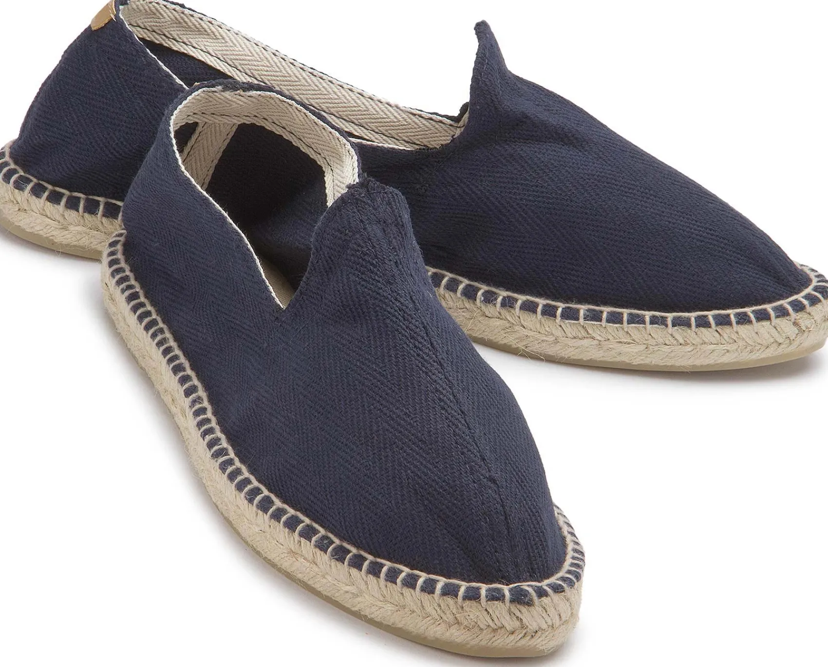 Leinenschuhe|Slipper|Horsch Schuhe Espadrilles in Übergrößen Blau