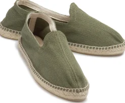 Leinenschuhe|Slipper|Horsch Schuhe Espadrilles in Übergrößen Grün