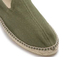 Leinenschuhe|Slipper|Horsch Schuhe Espadrilles in Übergrößen Grün