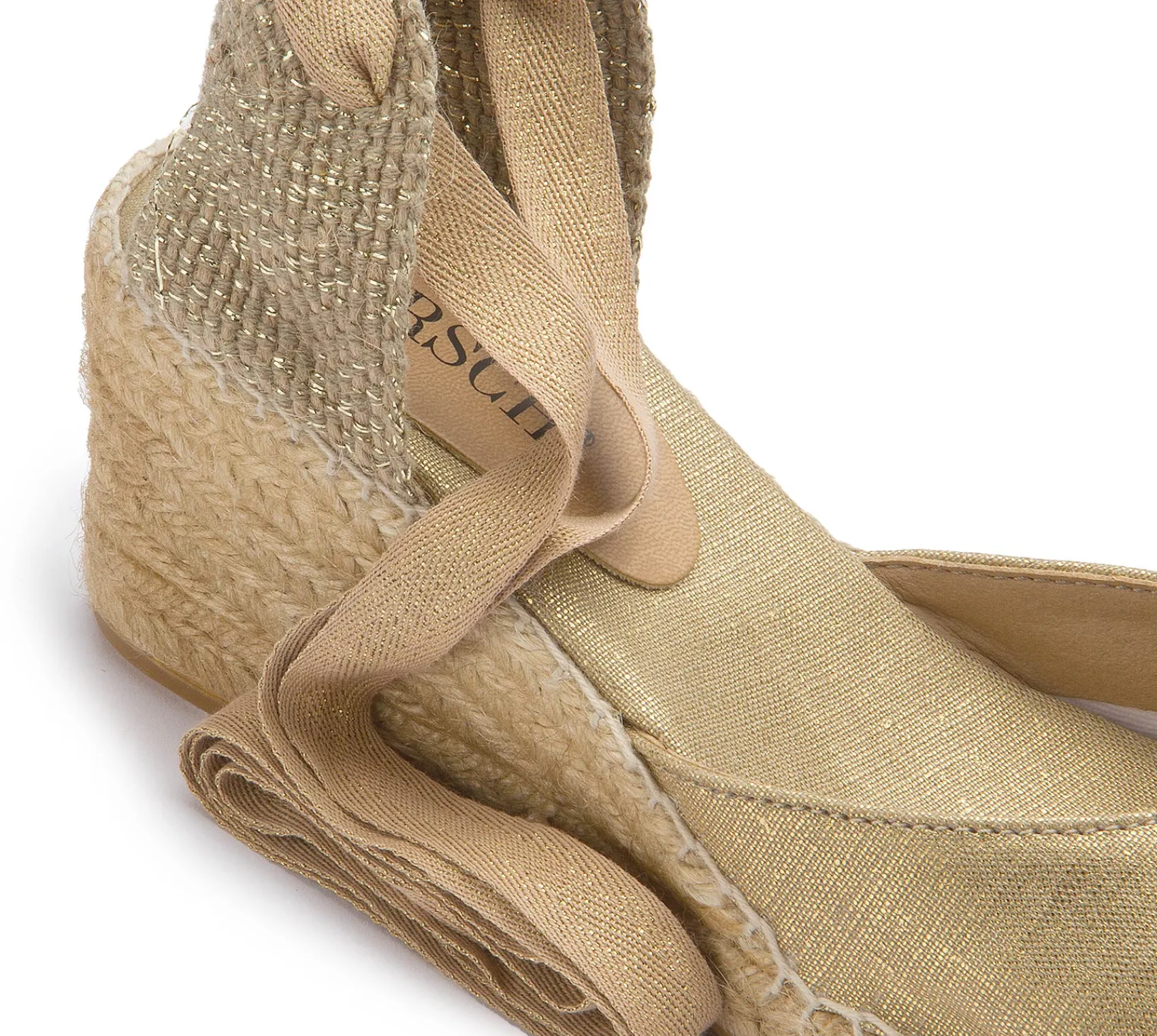 Espadrilles|Sandalen|Horsch Schuhe Espadrilles in Übergrößen Gold