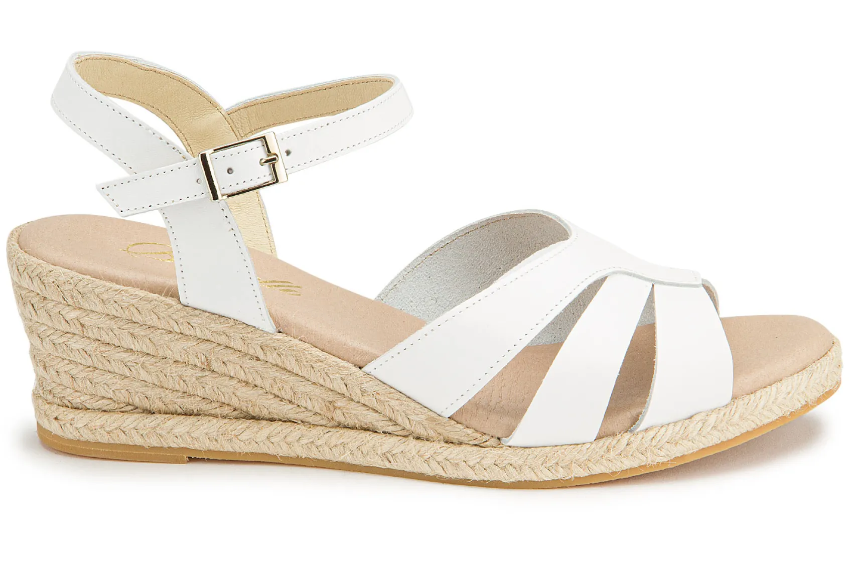 Espadrilles|Sandalen|Horsch Schuhe Espadrilles in Untergrößen Weiß
