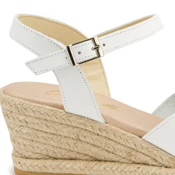 Espadrilles|Sandalen|Horsch Schuhe Espadrilles in Untergrößen Weiß