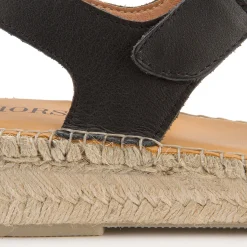 Espadrilles|Sandalen|Horsch Schuhe Espadrilles in Untergrößen Schwarz