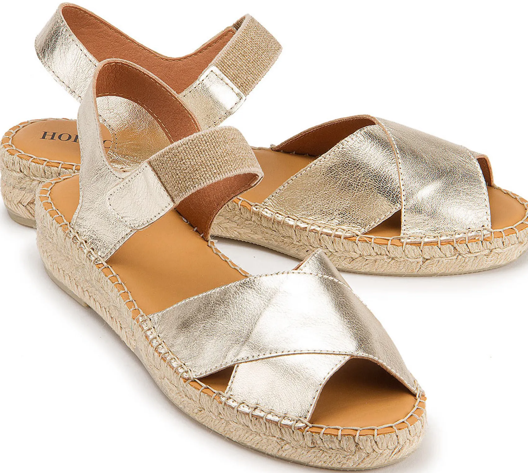 Espadrilles|Sandalen|Horsch Schuhe Espadrilles in Untergrößen Gold