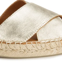 Espadrilles|Sandalen|Horsch Schuhe Espadrilles in Untergrößen Gold