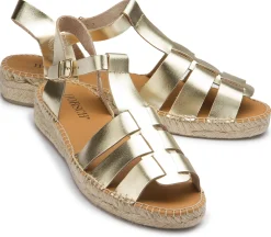Espadrilles|Sandalen|Horsch Schuhe Espadrilles in Untergrößen Gold