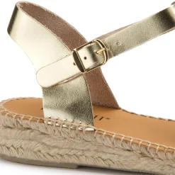 Espadrilles|Sandalen|Horsch Schuhe Espadrilles in Untergrößen Gold