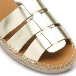 Espadrilles|Sandalen|Horsch Schuhe Espadrilles in Untergrößen Gold