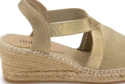Espadrilles|Sandalen|Horsch Schuhe Espadrilles in Untergrößen Gold