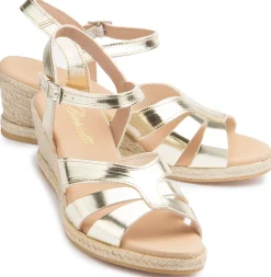 Espadrilles|Sandalen|Horsch Schuhe Espadrilles in Untergrößen Gold