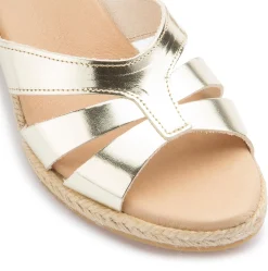 Espadrilles|Sandalen|Horsch Schuhe Espadrilles in Untergrößen Gold