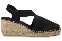 Espadrilles|Sandalen|Horsch Schuhe Espadrilles in Untergrößen Schwarz