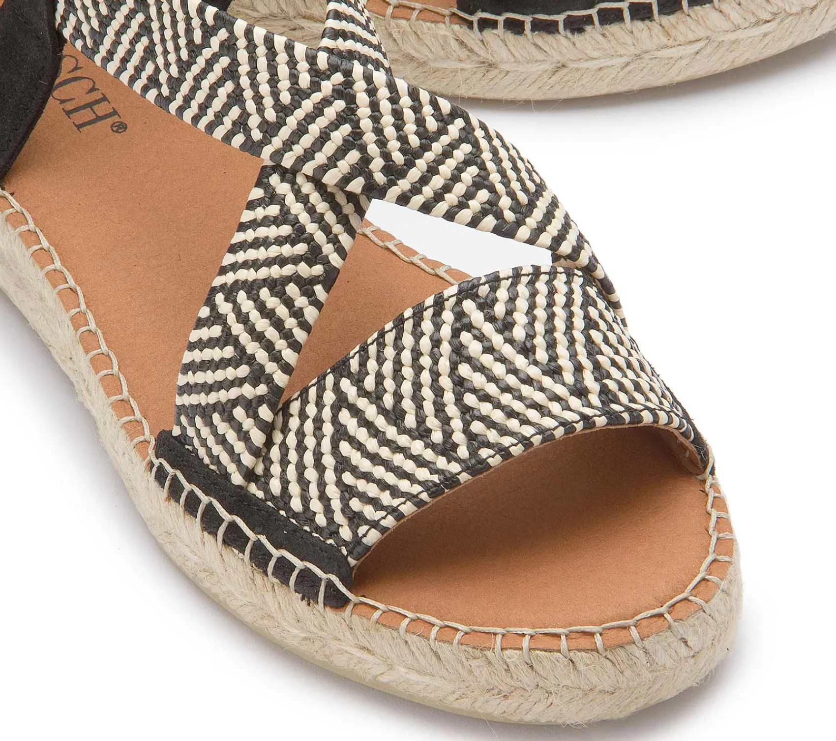 Espadrilles|Sandalen|Horsch Schuhe Espadrilles in Untergrößen Schwarz