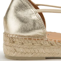 Espadrilles|Sandalen|Horsch Schuhe Espadrilles in Untergrößen Silber