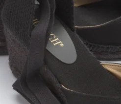 Espadrilles|Sandalen|Horsch Schuhe Espadrilles in Untergrößen Schwarz