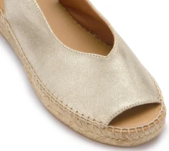 Espadrilles|Sandalen|Horsch Schuhe Espadrilles in Untergrößen Gold