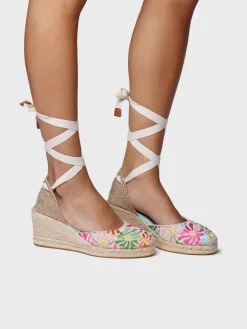Espadrilles|Sandalen|Horsch Schuhe Espadrilles in Untergrößen Beige