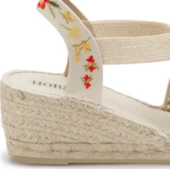 Espadrilles|Sandalen|Horsch Schuhe Espadrilles in Untergrößen Beige