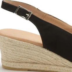 Espadrilles|Sandalen|Horsch Schuhe Espadrilles in Untergrößen Schwarz