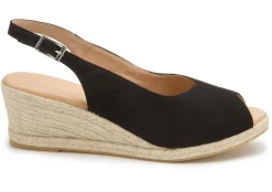 Espadrilles|Sandalen|Horsch Schuhe Espadrilles in Untergrößen Schwarz