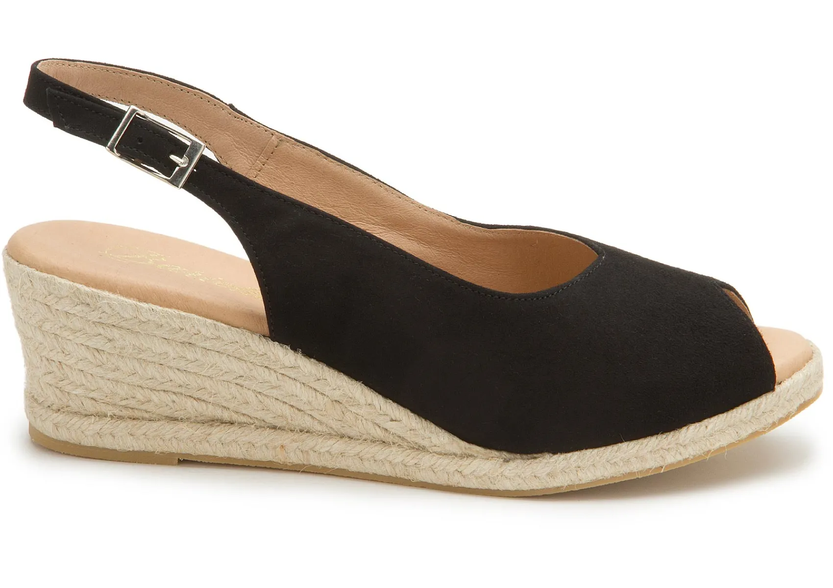 Espadrilles|Sandalen|Horsch Schuhe Espadrilles in Untergrößen Schwarz