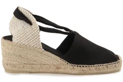 Espadrilles|Sandalen|Horsch Schuhe Espadrilles in Untergrößen Schwarz