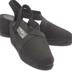 Espadrilles|Sandalen|Horsch Schuhe Espadrilles in Untergrößen Schwarz