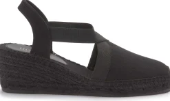 Espadrilles|Sandalen|Horsch Schuhe Espadrilles in Untergrößen Schwarz