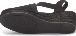 Espadrilles|Sandalen|Horsch Schuhe Espadrilles in Untergrößen Schwarz